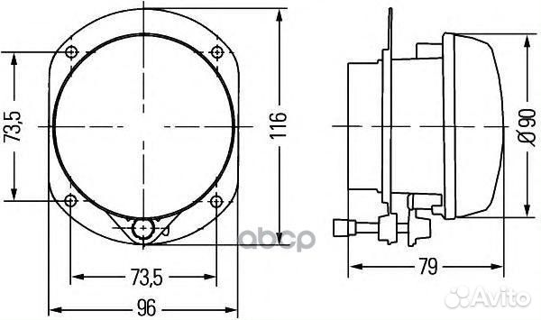 Фара п/тум. R MB W164/204 07/ 251 05- 1N0 009