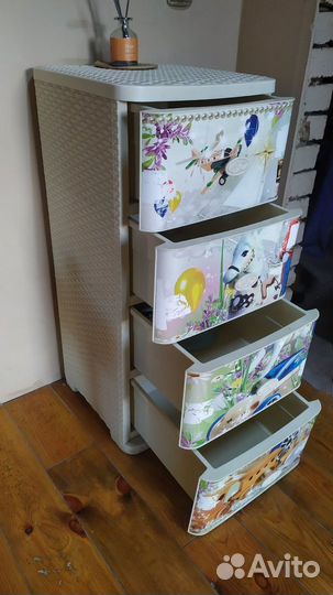 Комод детский для игрушек пластиковый бу