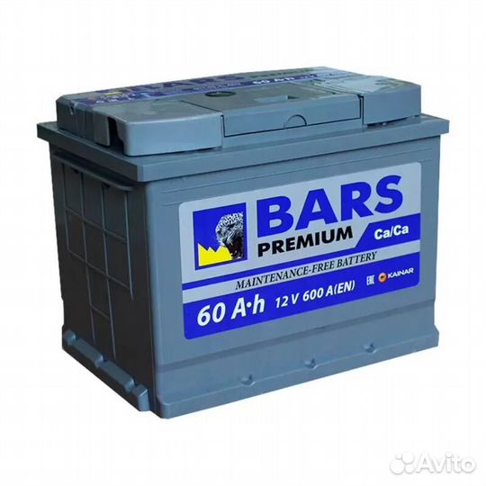 Аккумулятор автомобильный bars