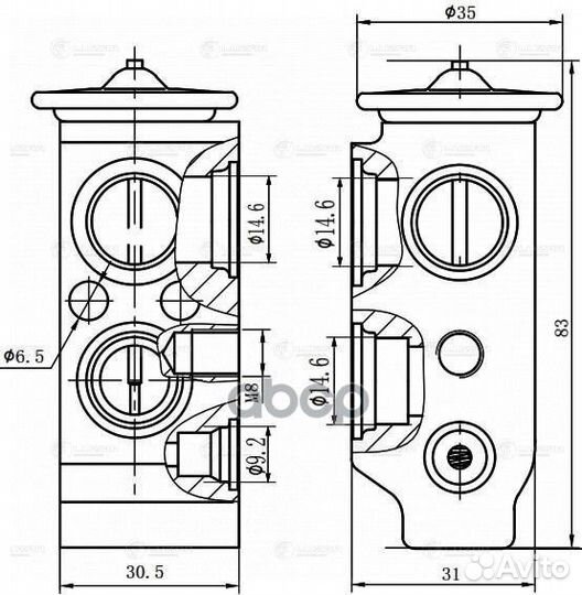 Клапан расш. кондиционера трв для а/м Kia ceed
