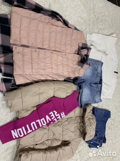 Вещи для девочки размер S (44) пакетом