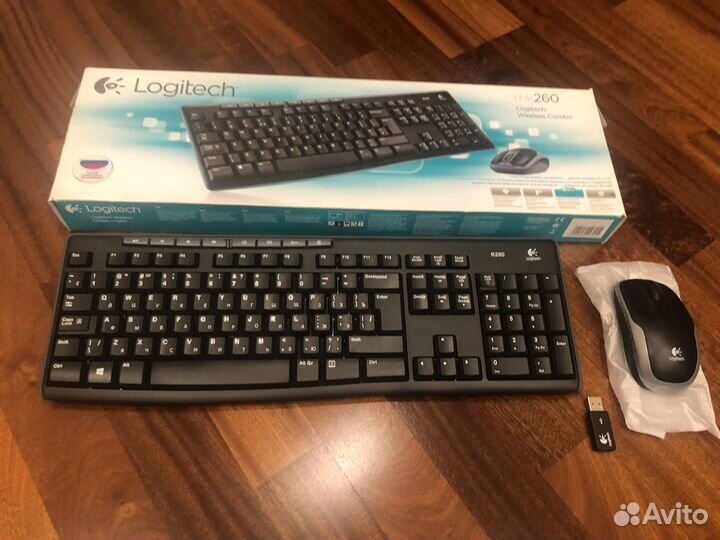 Клавиатура+мышка logitech