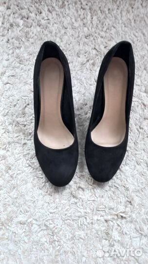 Туфли женские 39 размер черные замшевые