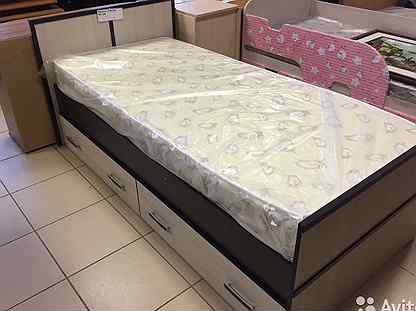 Кровать с ящиками "Сакура" 0.9 м