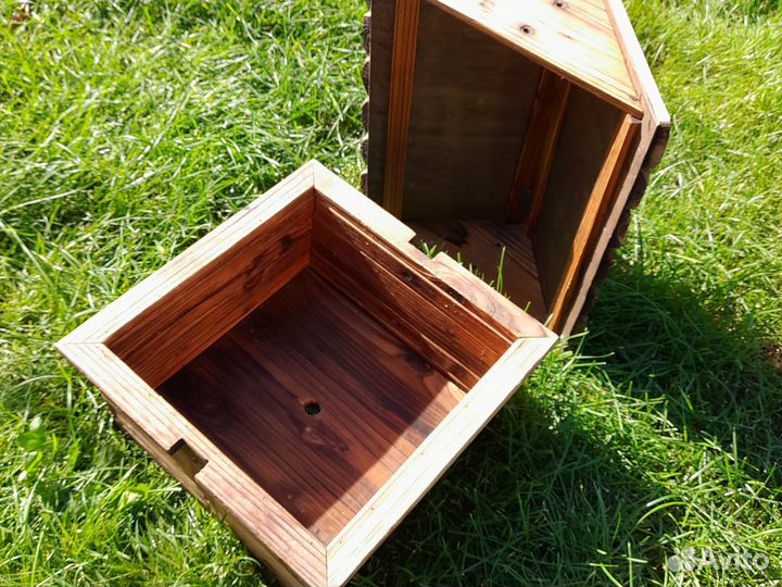 Домик декоративный деревынный, новый