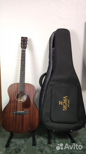 Гитара Sigma S000M-15E полный массив + кофр теплый