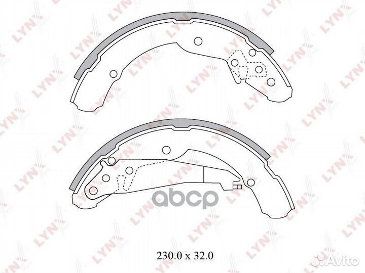 Колодки торм.бараб. задн. BS-8001 lynxauto