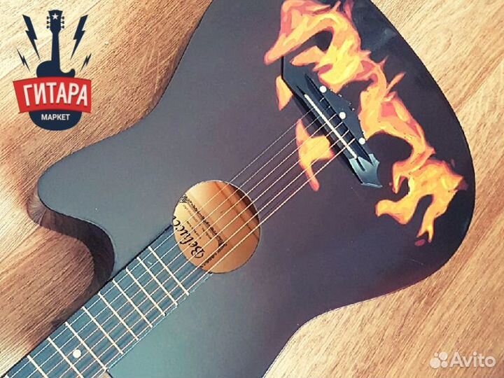 Новая акустическая гитара с анкером