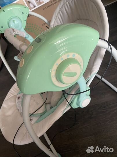 Детские электронные качели шезлонг capella