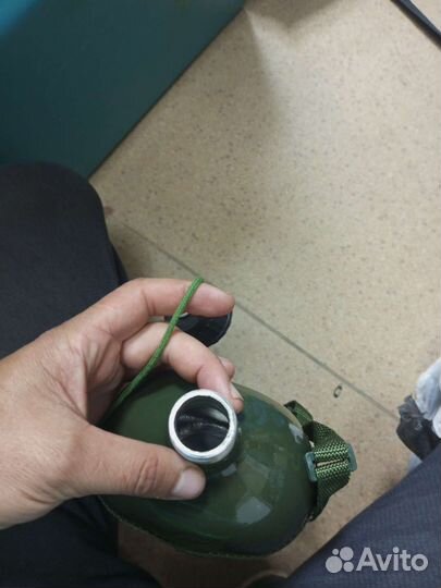 Фляга армейская алюминиевая