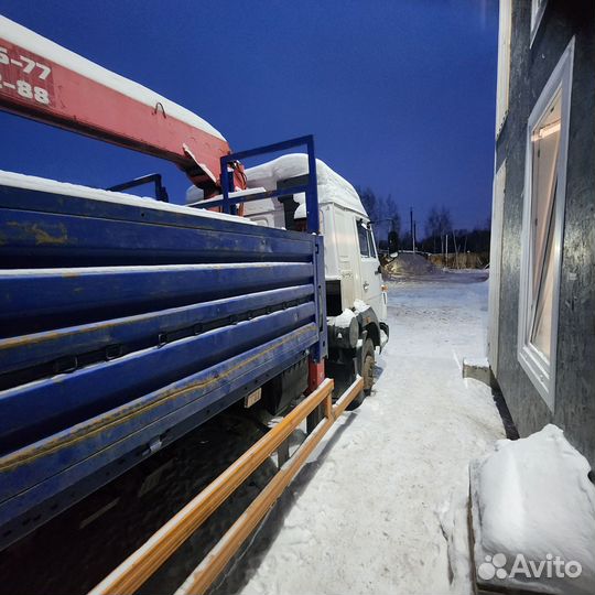 Бортовой грузовик КАМАЗ 4308 с КМУ UNIC, 2005