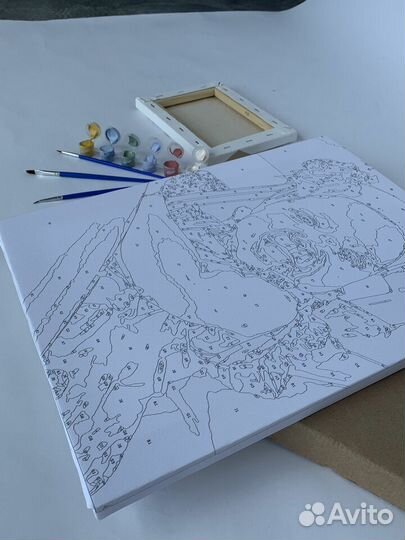 Картина по номерам на холсте