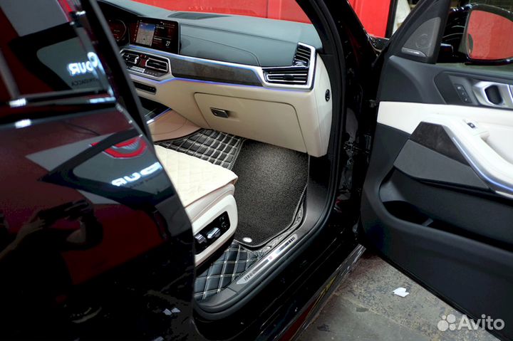 3Д коврики из экокожи BMW