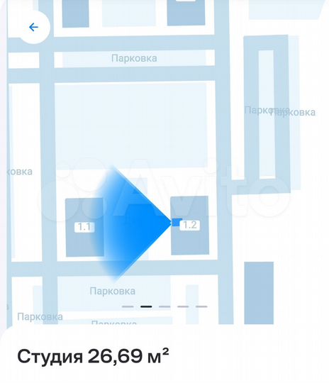 Квартира-студия, 26,7 м², 8/17 эт.