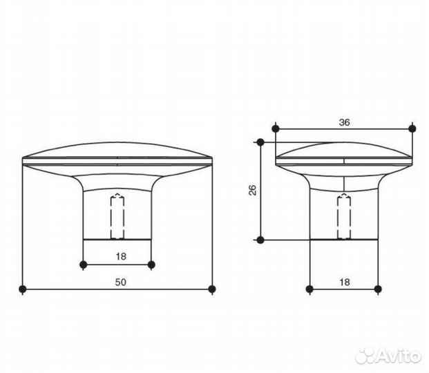 Ручка Furnipart, 12 шт