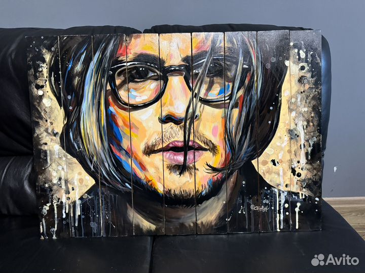 Картина ручной работы с подсветкой