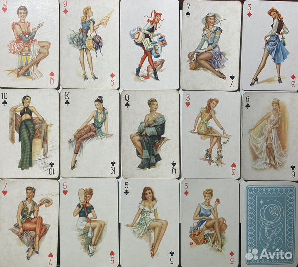 Карты игральные, ГДР, 1956 г, девушки