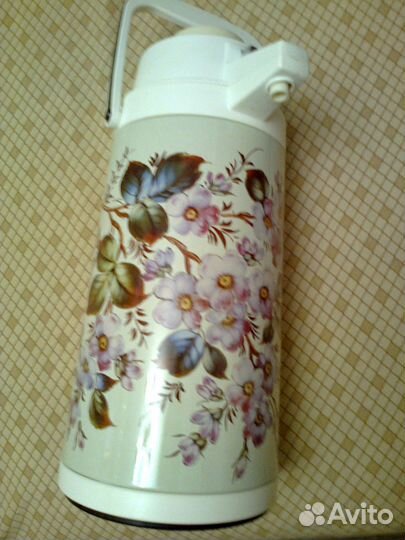 Термос с пневмонасосом 2 л новый СССР Фрязино