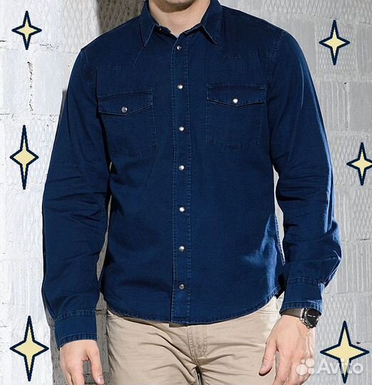 Рубашка джинсовая