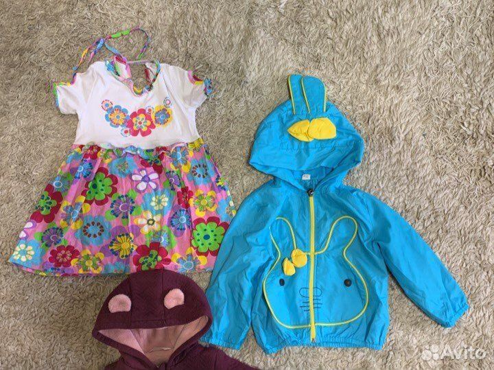 Пакет вещей для девочки до года
