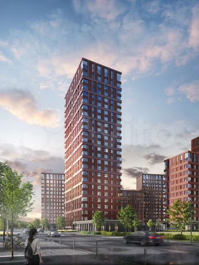 1-к. квартира, 57,3 м², 11/25 эт.