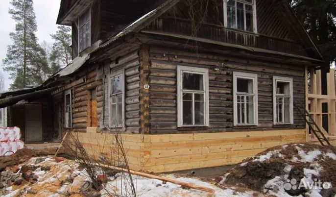 Подъём дома замена венцов ремонт