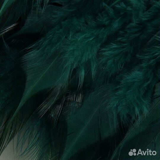 Тесьма с перьями петуха, 10-15 см, 5 0,5 м, цвет и