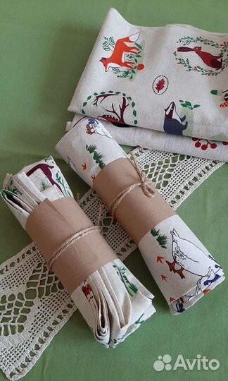 Полотенца из льна, 3 шт