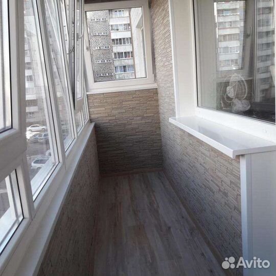 Отделка и утепление балконов и лоджий под ключ