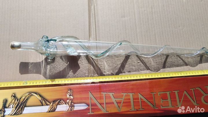 Бутылка из под коньяка с коробкой