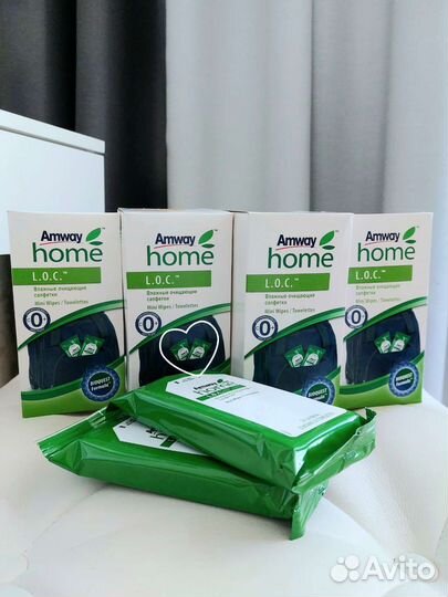 Амвей Салфетки очищающие влажные лок LOC Amway