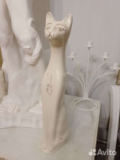 Статуэтка кошка дерево