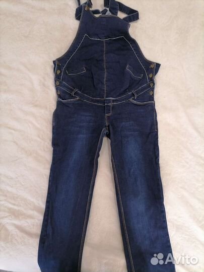 Джинсовый комбинезон для беременных