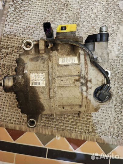 Компрессор кондиционера ауди Q7 4L 2013 crca 3 д
