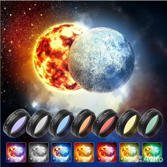 Набор светофильтров для телескопа, окулярные 1,25