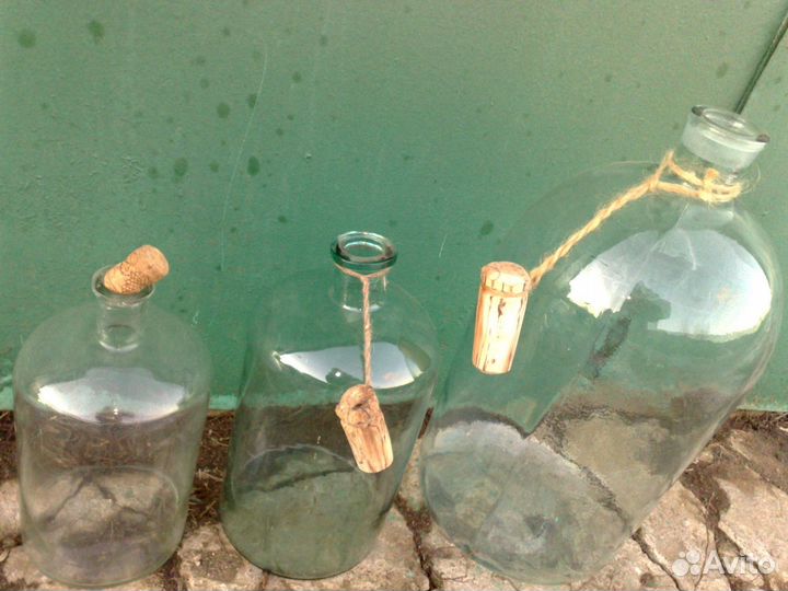 Бутыли старинные для браги,самогона