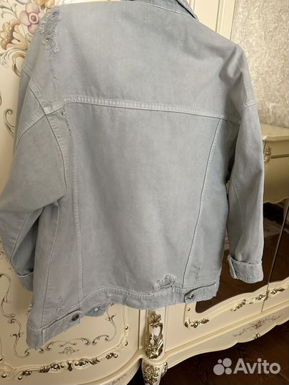 Zara джинсовая куртка xs