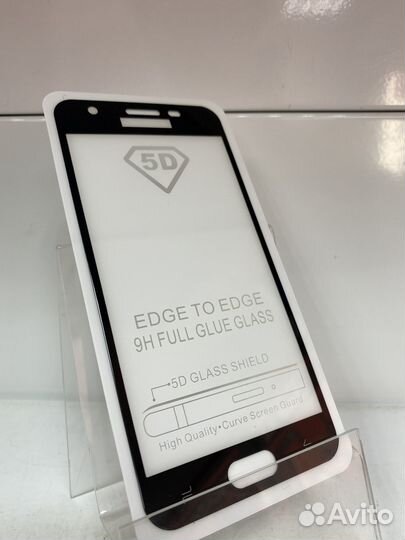 Защитное стекло Samsung J3 2018, черное
