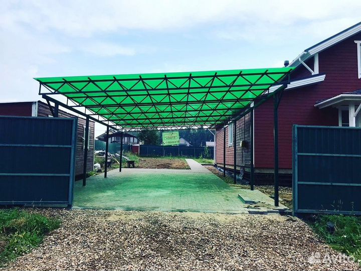 Навес из поликарбоната