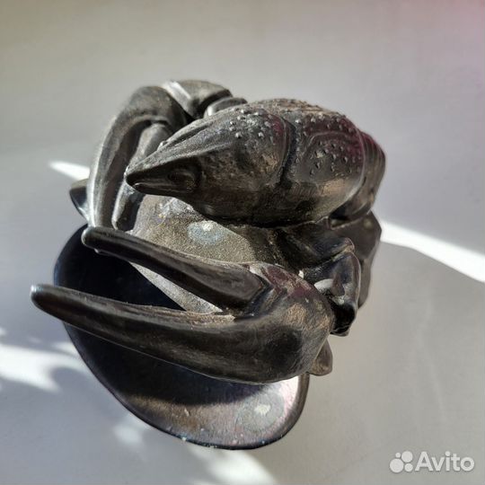 Винтаж Рак на раковине пепельница СССР