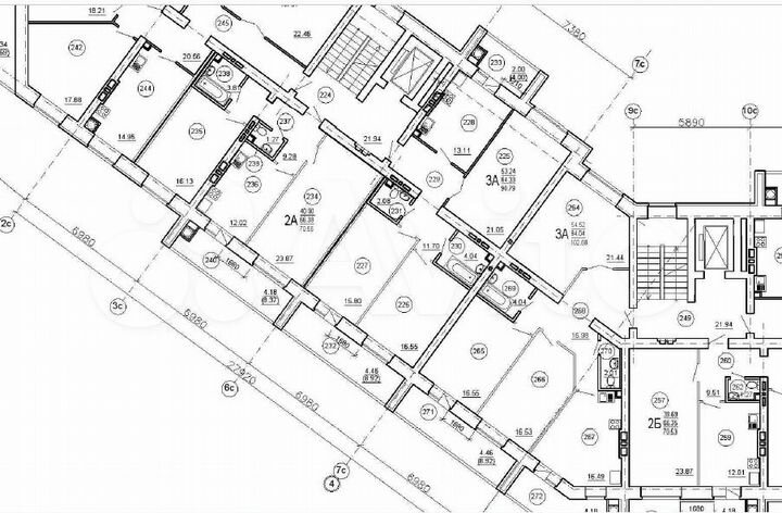 3-к. квартира, 90,8 м², 6/9 эт.
