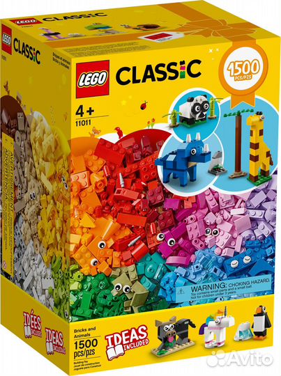 Конструктор lego Classic 11011 Кубики и зверюшки