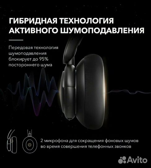 Наушники полноразмерные anker life q30