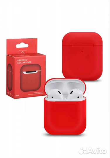 Airpods 2 LUX+чехол+бесплатная доставка