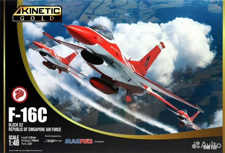 Kinetic K48133 1/48 F-16C + бонус сопло