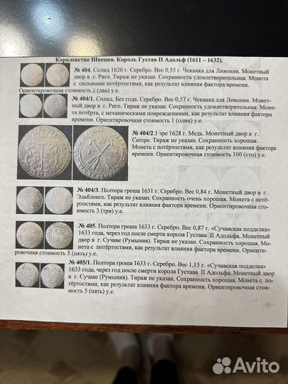 Монеты Швеция