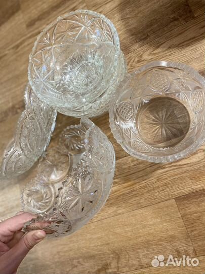 Салатник хрустальный СССР