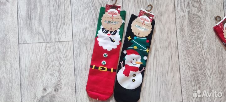 Носки женские новогодние