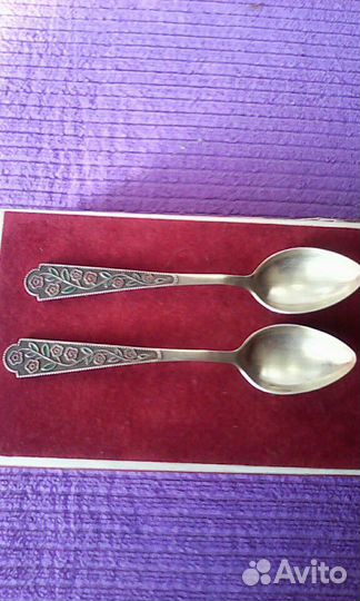Набор серебряных чайных ложек СССР
