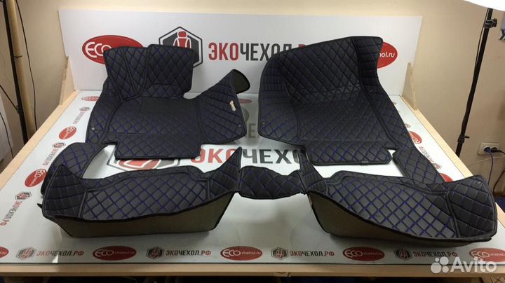 3D Коврики Toyota Land Cruiser из Экокожи